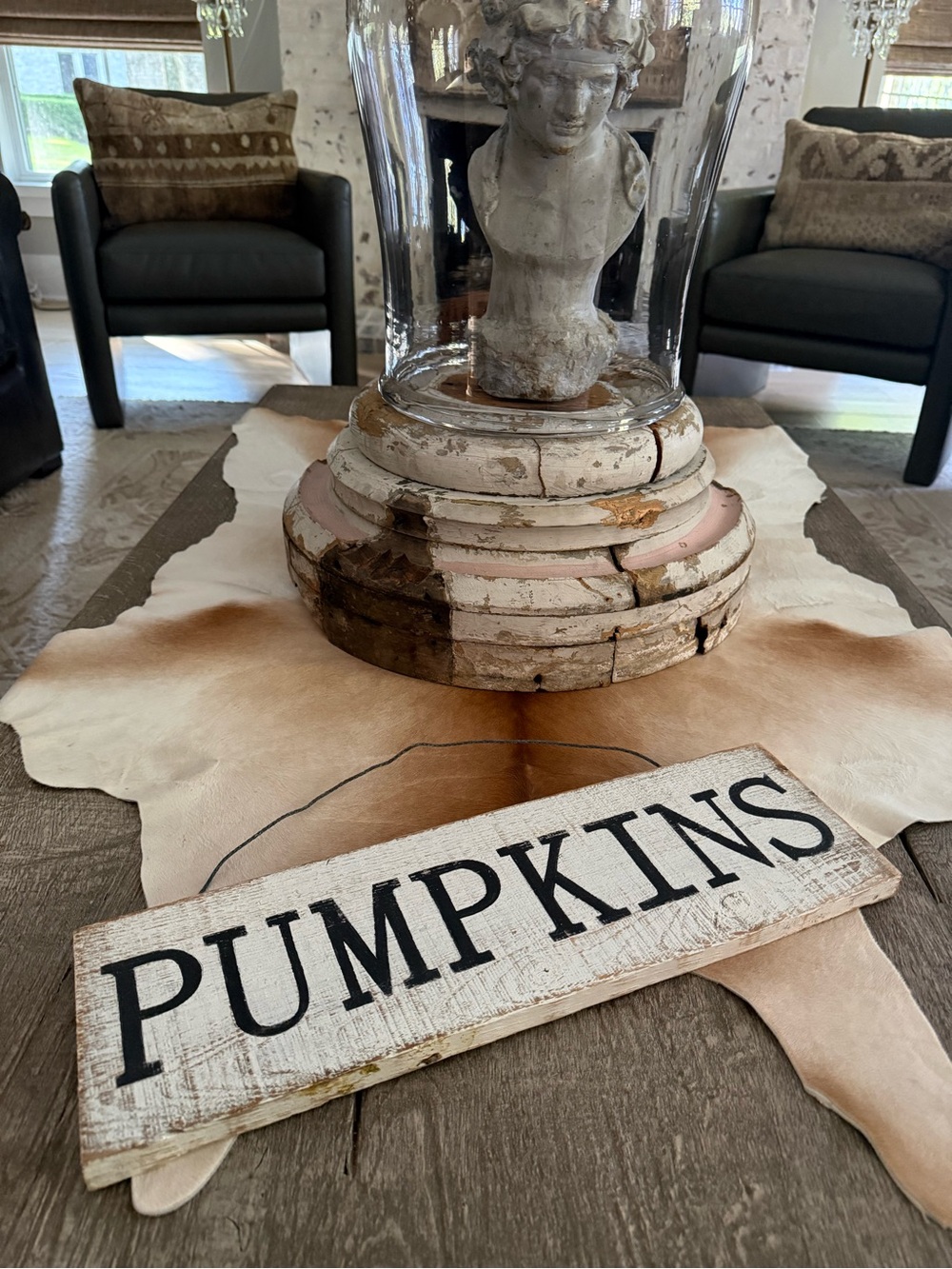 Handmade Rustic 'PUMPKINS' Decorative Sign